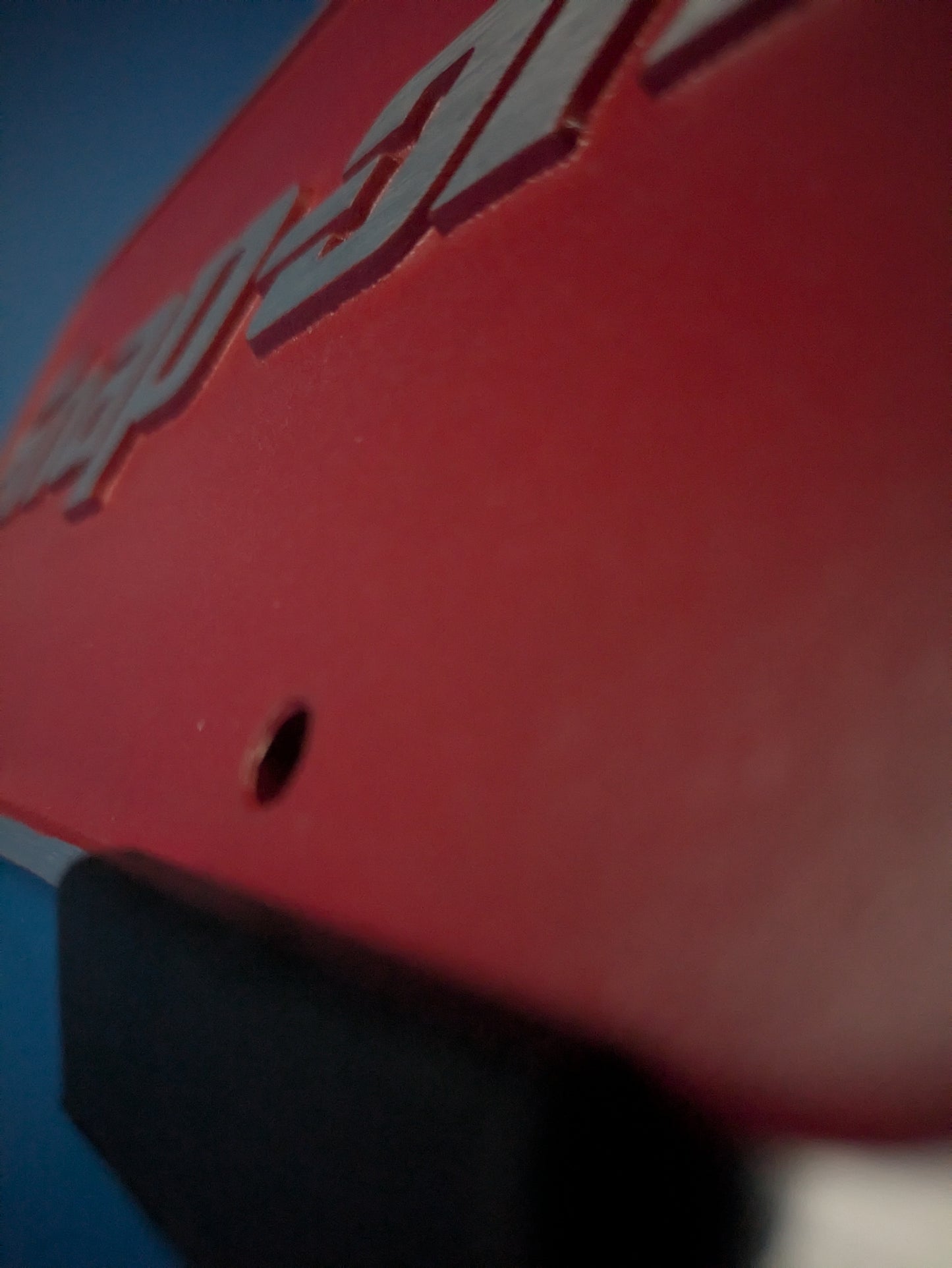 License Plate - Snap-on - Red