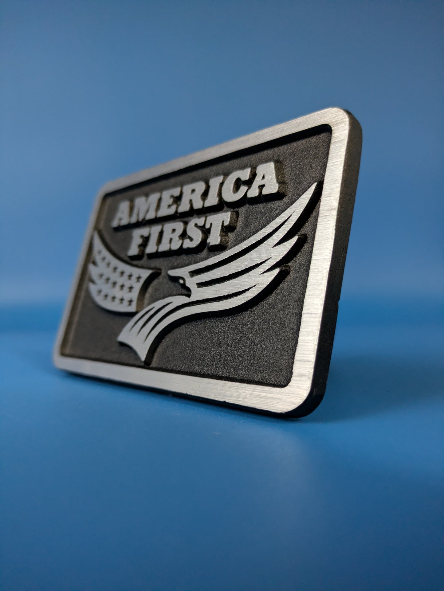 Hitch Cover - America First - Solid CNC Aluminum