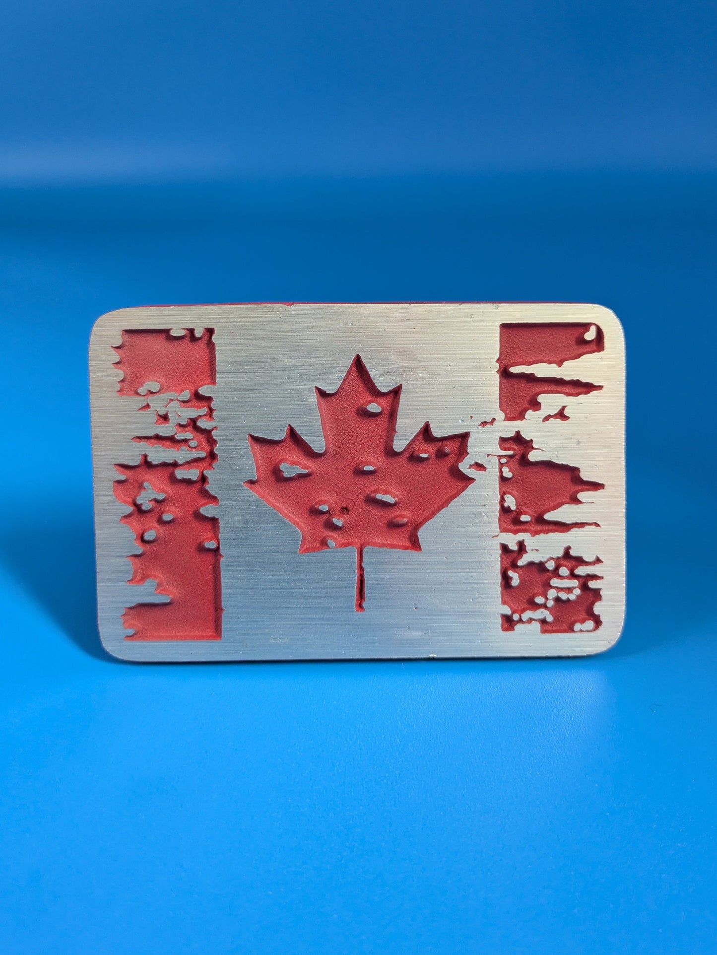 Hitch Cover - Canadian Flag - Solid CNC Aluminum