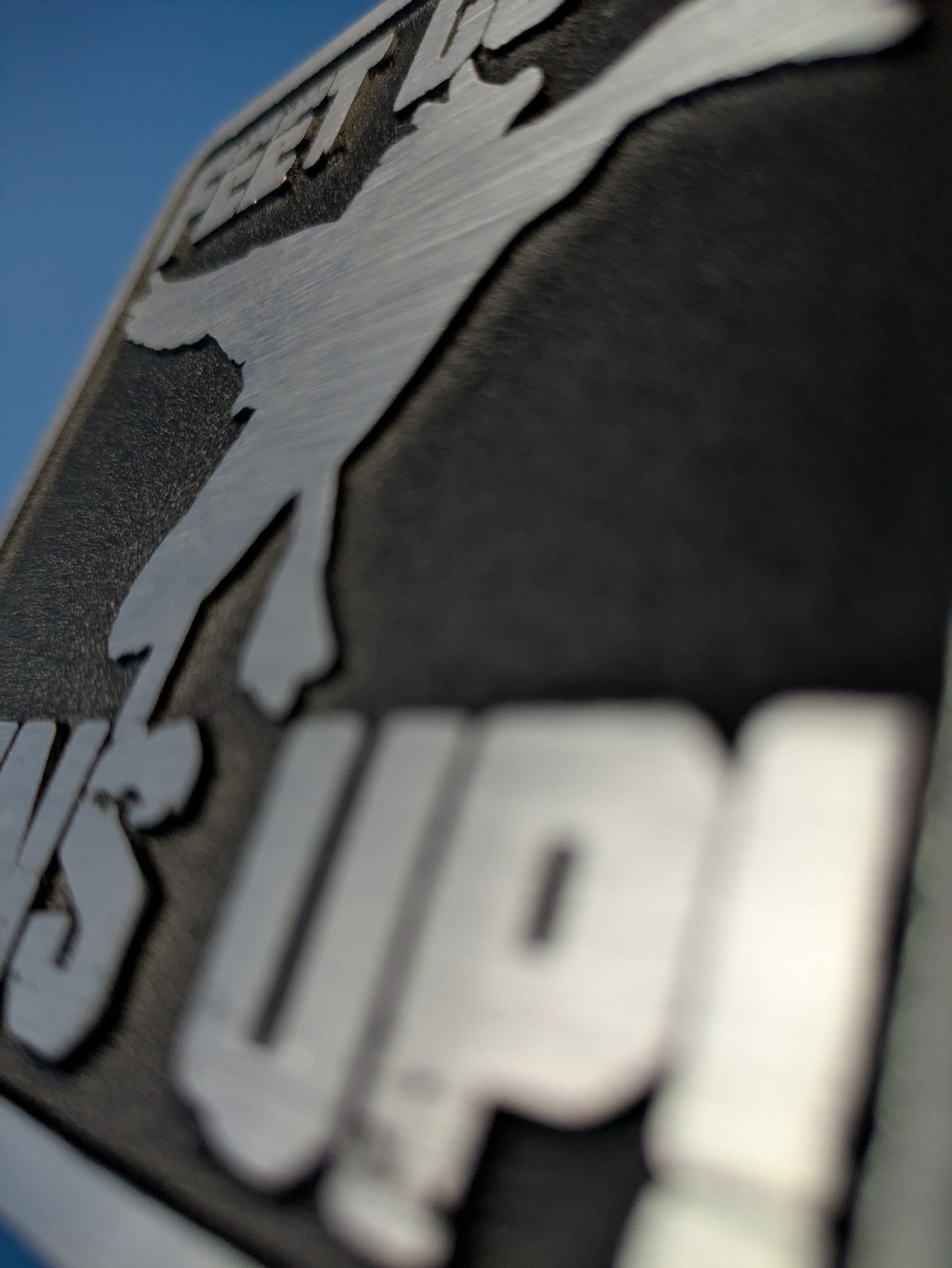Hitch Cover - Feet Down Guns Up! - Solid CNC Aluminum
