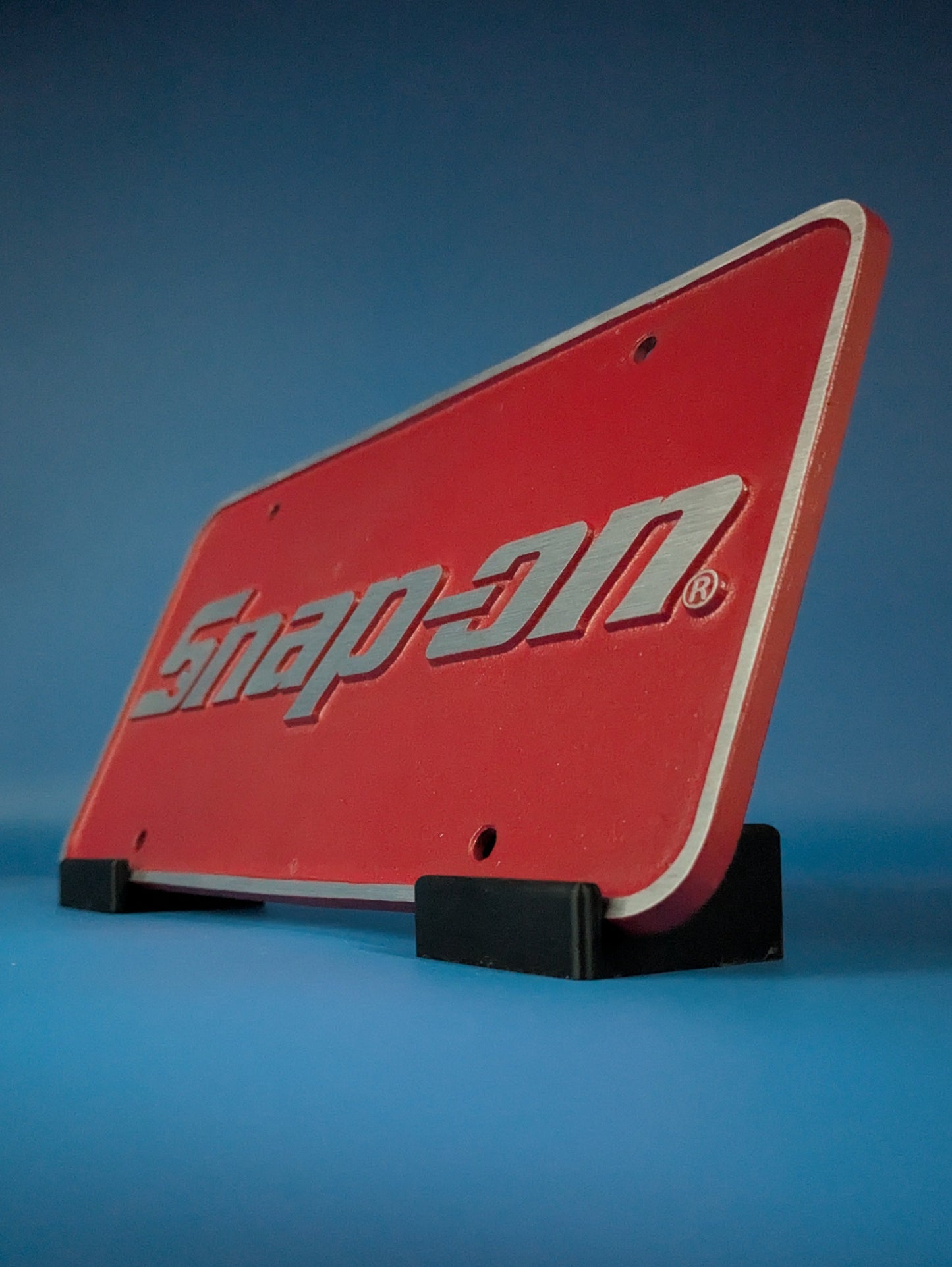 License Plate - Snap-on - Red