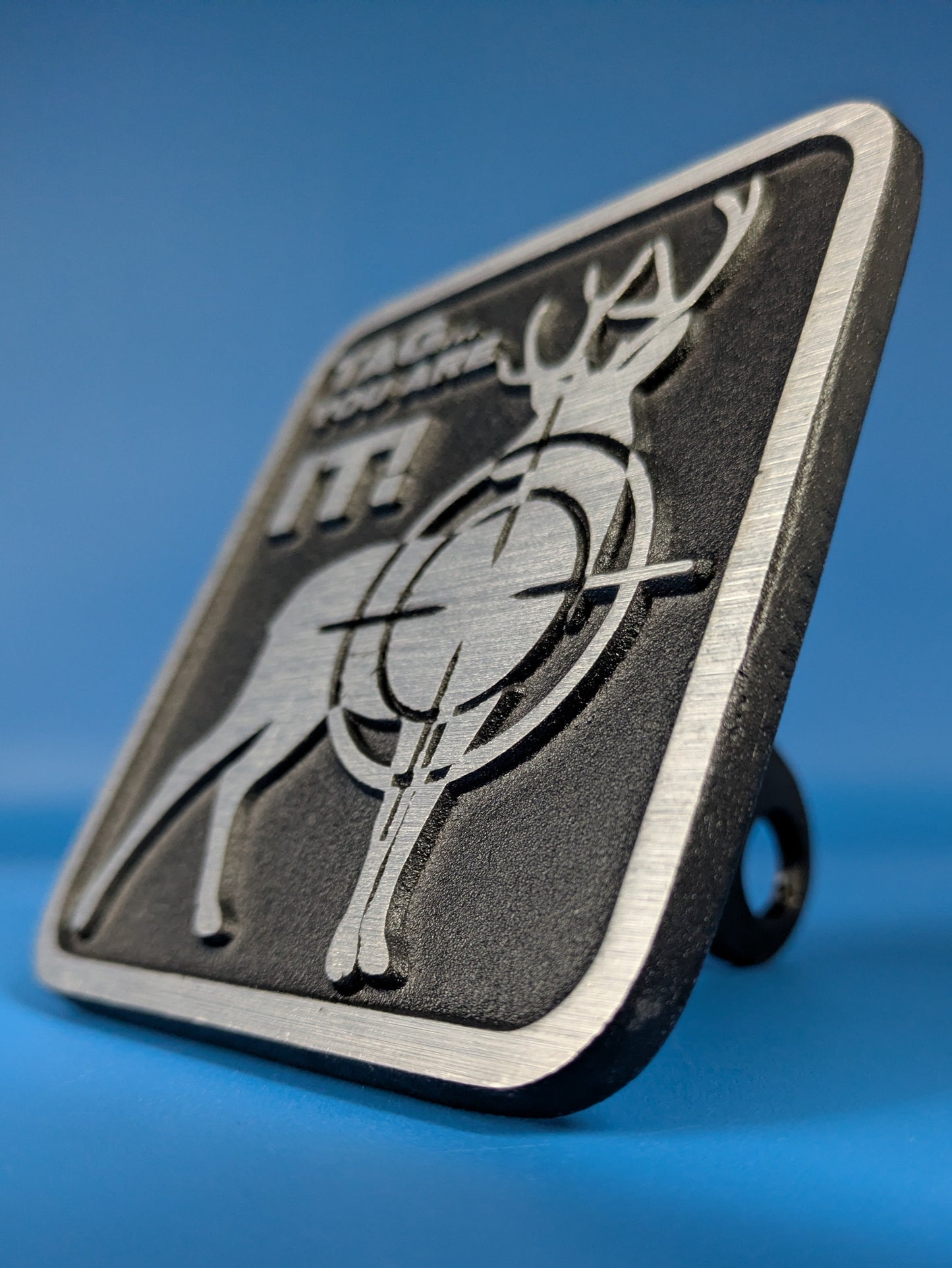 Hitch Cover - Tag... You Are It! - Solid CNC Aluminum