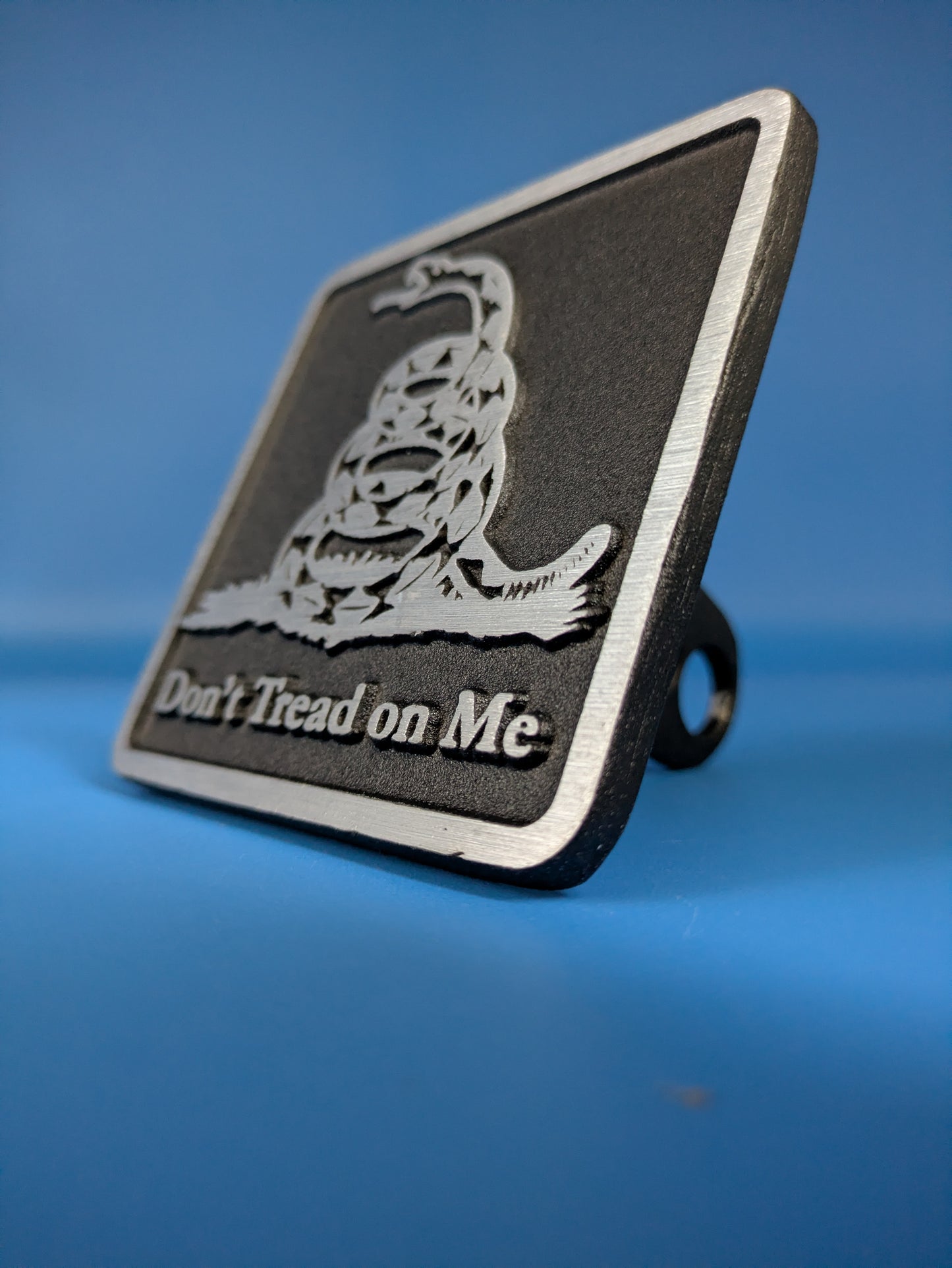 Hitch Cover - Don't Tread on Me - Solid CNC Aluminum