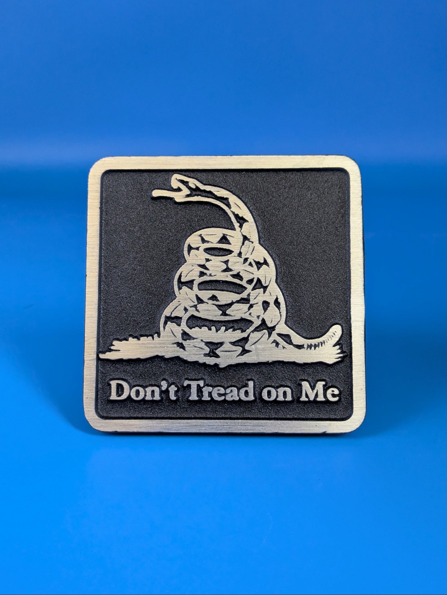 Hitch Cover - Don't Tread on Me - Solid CNC Aluminum