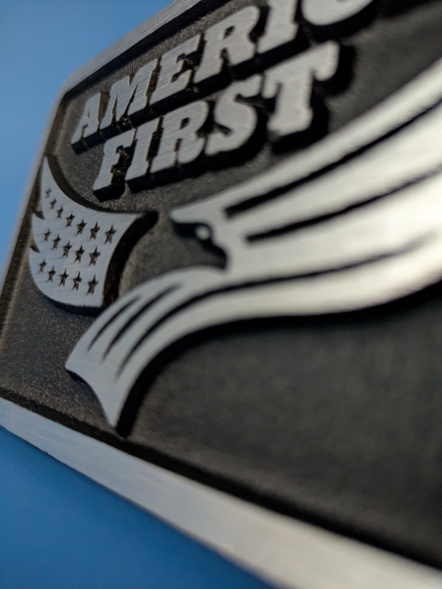 Hitch Cover - America First - Solid CNC Aluminum