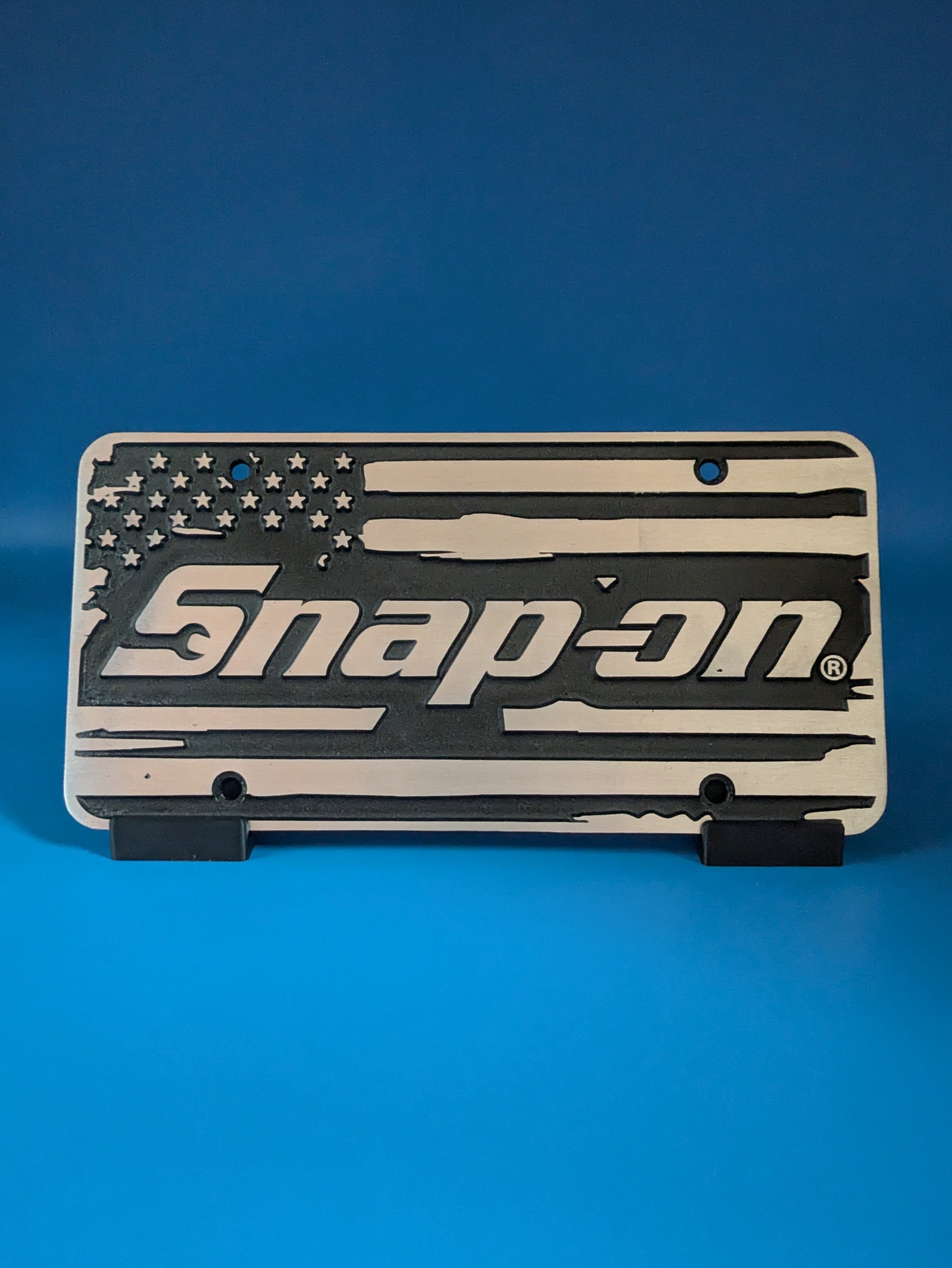 Snap Flag Card License Plate - Snap-on - Flag – The Hitch Cover Store