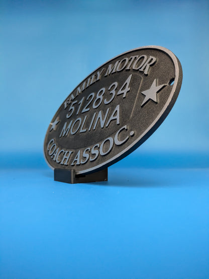 FMCA Membership plate